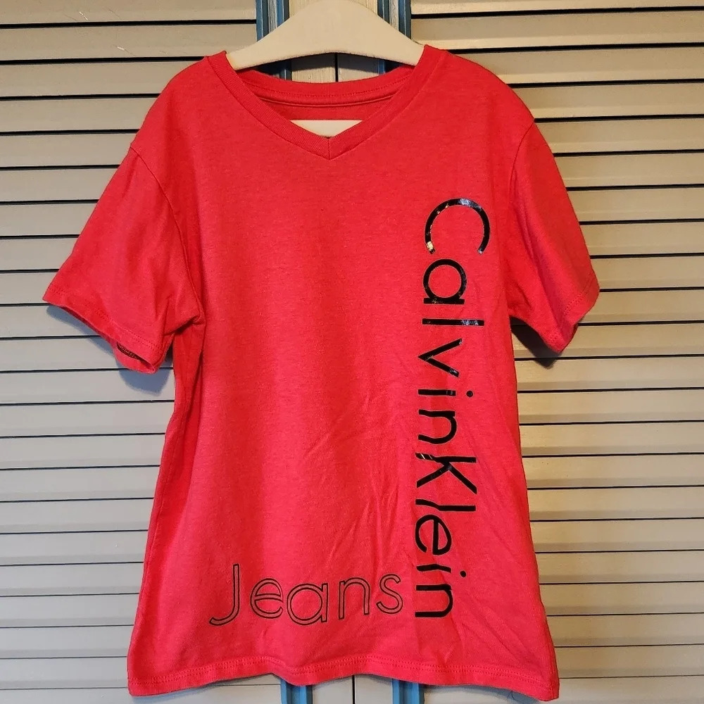 Calvin Klein Red Tee Shirt